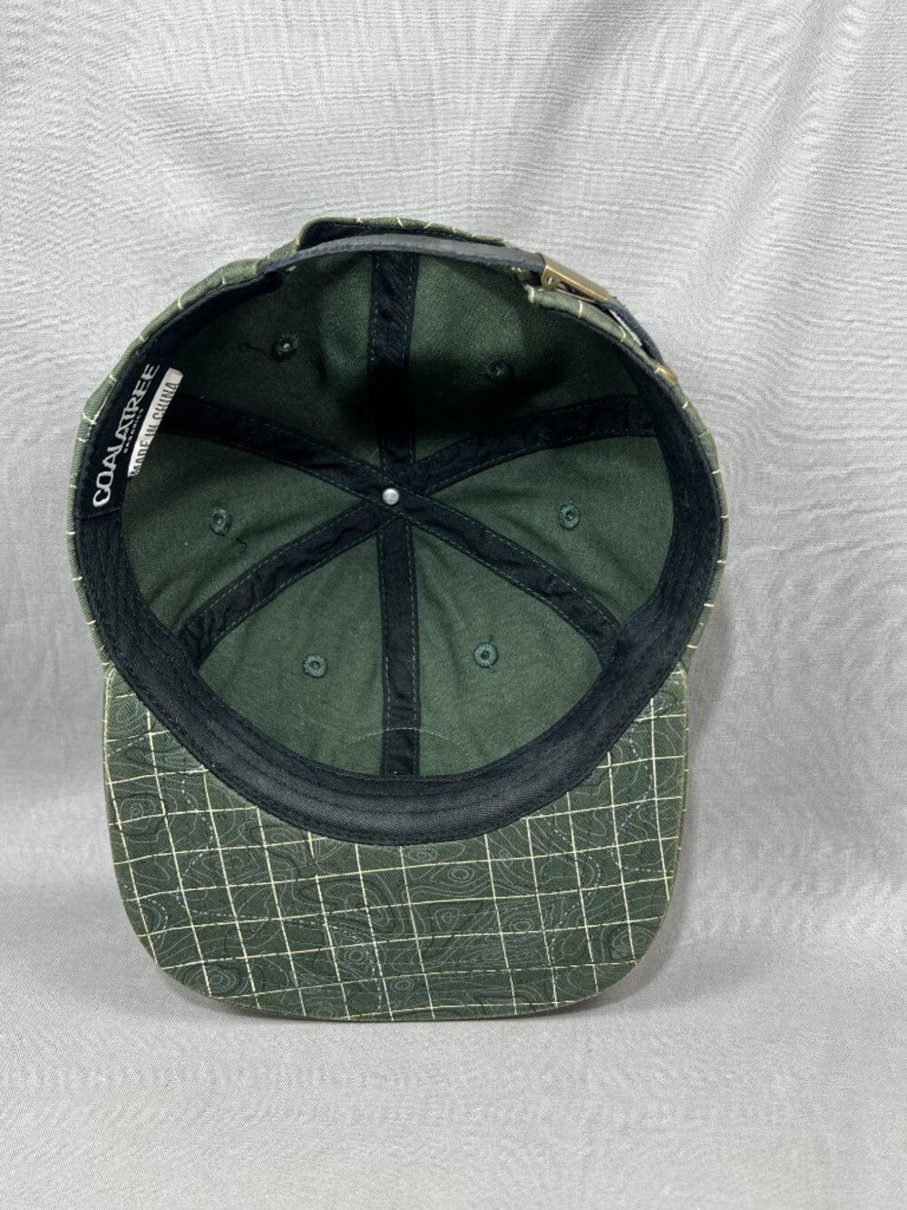 Coalatree Organics Strapback Hat Green Plaid Trailhead Outdoor Adult Dad Cap - Picture 13 of 16